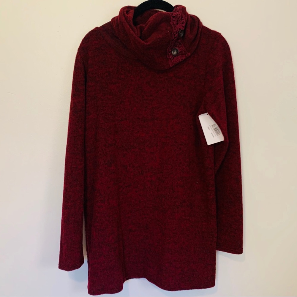 Crowl neck tunic sweater (NWT)